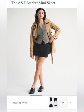 Abercrombie Women's Black Mini Skirt